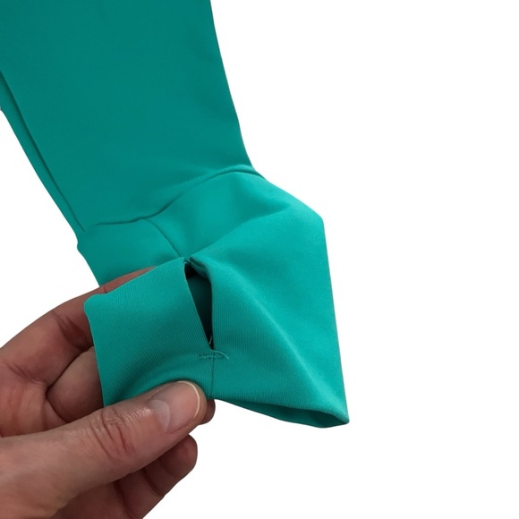 Apana Women's Small Teal Long Sleeve Top 1/4 zip pullover running - Picture 4 of 8